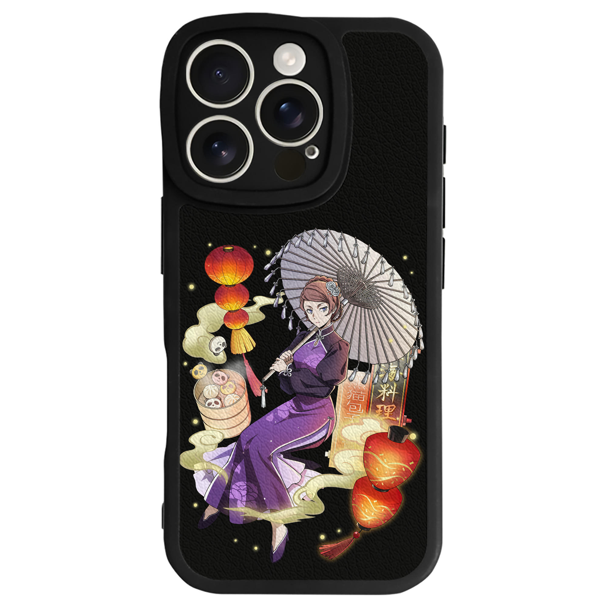 （画像用） 文豪ストレイドッグス Bungo Stray Dogs 【iPhone 16シリーズ対応】シリコンスマホケース（レザー調） 材質：シリコン